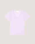 T-Shirt Col V Mc Marilla - Lavander - 67% Lyocell 33% Coton - Femme