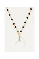 Collier Maupiti Onyx - Laiton Doré