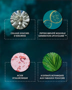 Laboratoire Garancia Anti-Âge & Anti-Rides [ ÉTOILE du jour ] - Éco-Recharge : Liste des ingrédients actifs Garancia Étoile du Jour : Edelweiss, Peptide breveté Lipovolume, Acide Hyaluronique et extraits botaniques pour une action anti-âge et volumatrice.