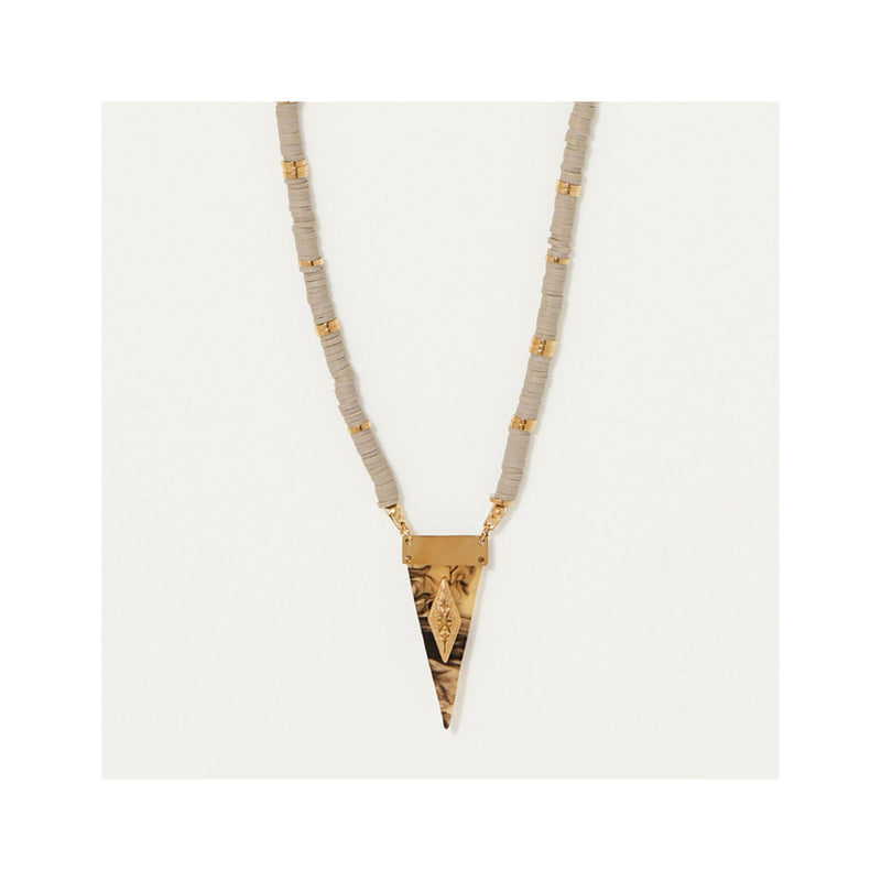 Collier Maitum Résine - Laiton Doré