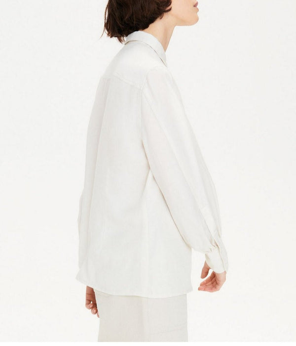 Camisa de manga larga - Blanco leche - Mujer