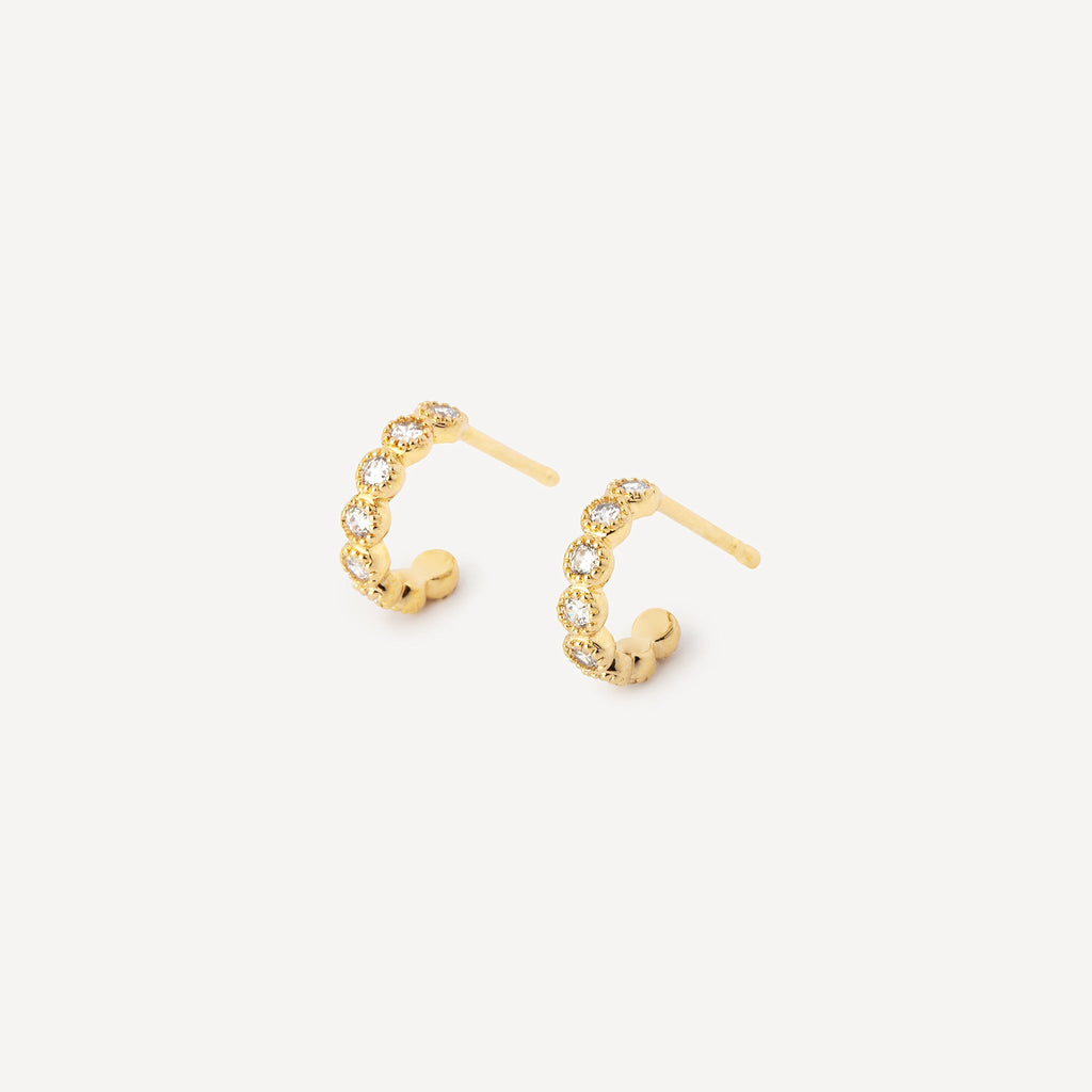 Boucles D'Oreilles Serties