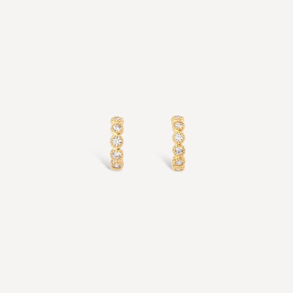 Boucles D'Oreilles Serties