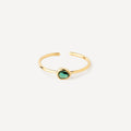Bague Goutte Verte