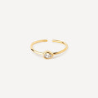 Bague Goutte Transparente