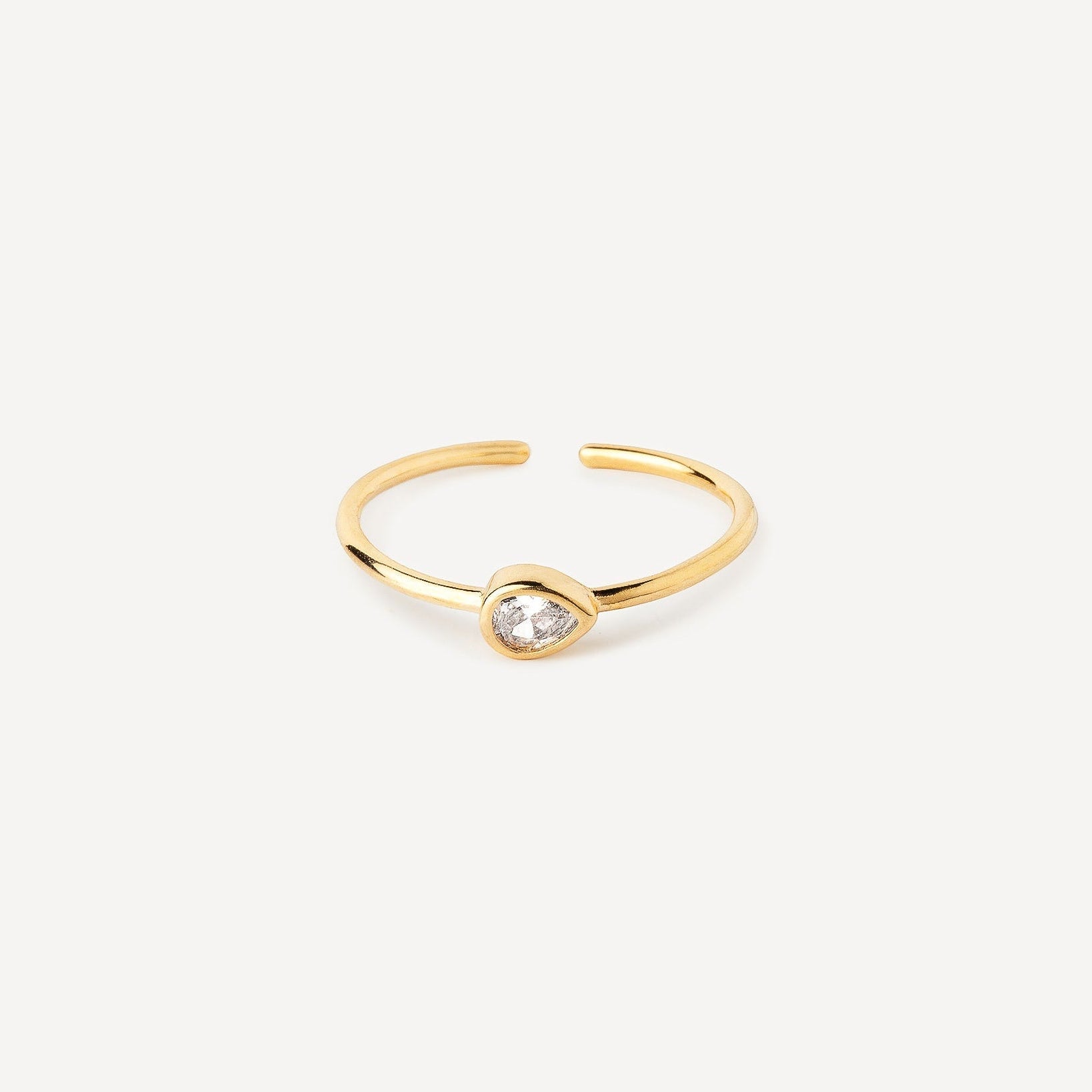 Bague Goutte Transparente