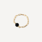 Bague Chaine Onyx