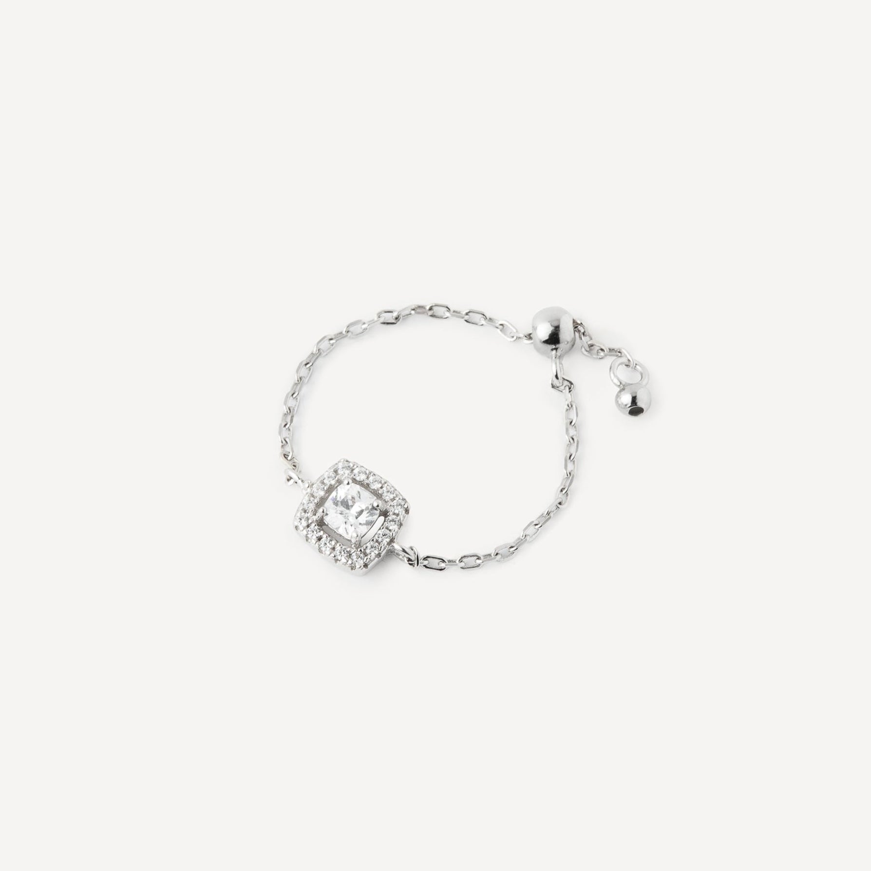 Bague Chaine Ice Cube