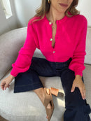 Maille En Laine Léonie - Fuschia