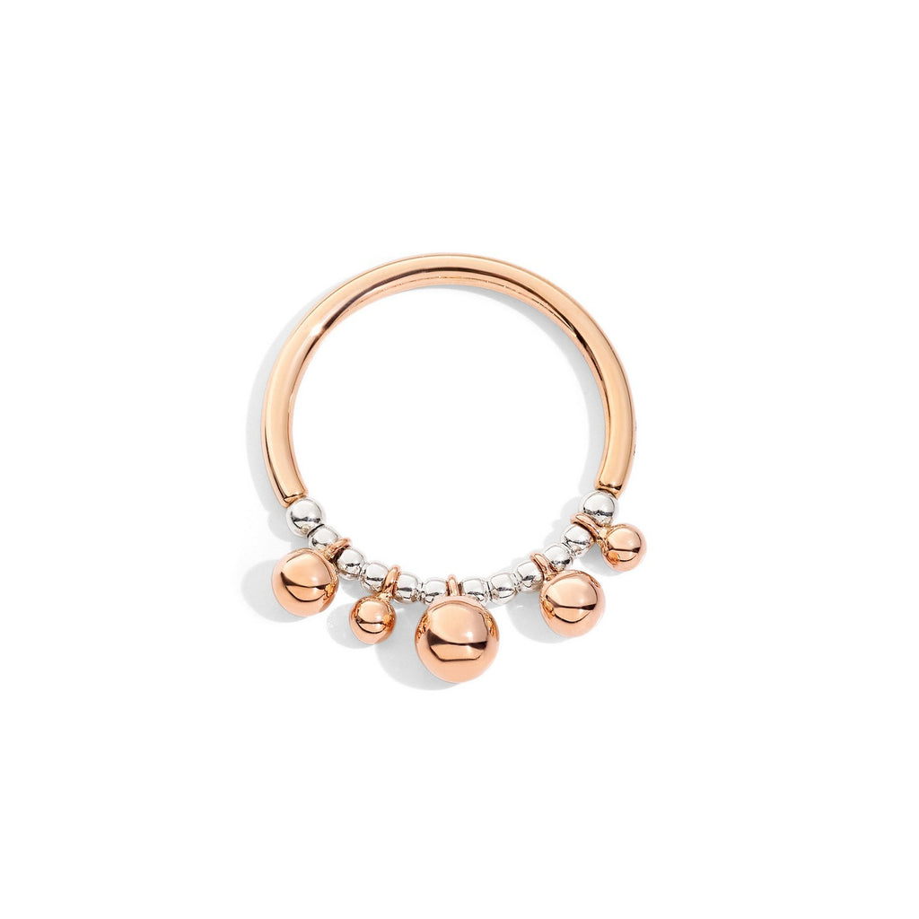 Ring Bollicine - 9K roséguld & silver