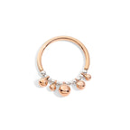 Ring Bollicine - 9K roséguld & silver
