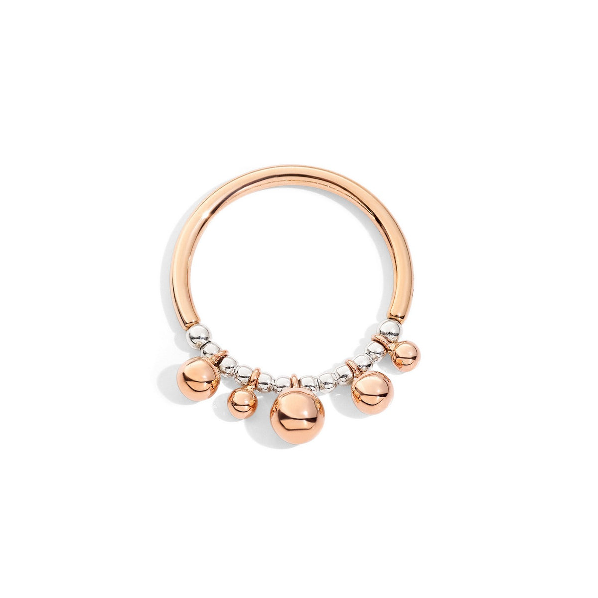 Ring Bollicine - 9K roséguld & silver