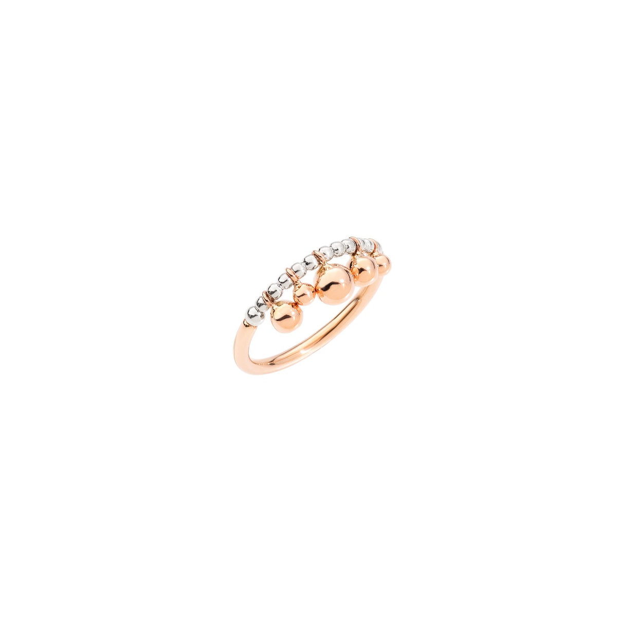 Ring Bollicine - 9K roséguld & silver