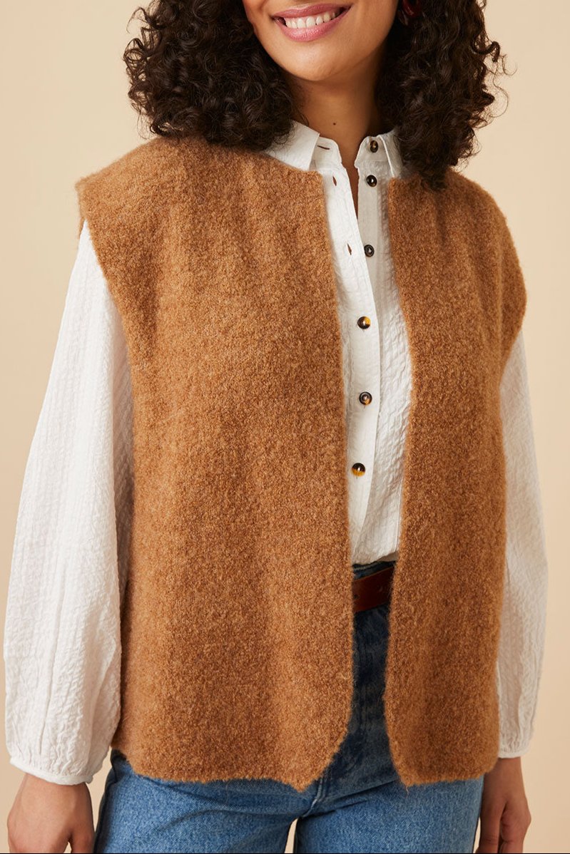 Gilet Adelia - Caramel