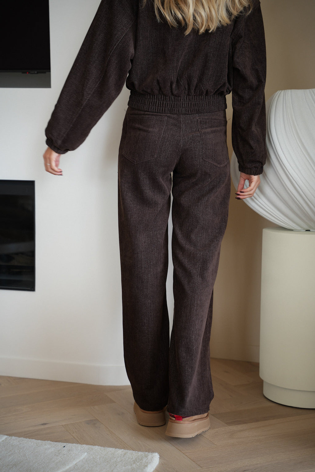 Pantalon Droit Naolan - Chocolat