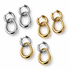Boucles D'Oreilles Galenia - Doré, Argent Ou Bicolore