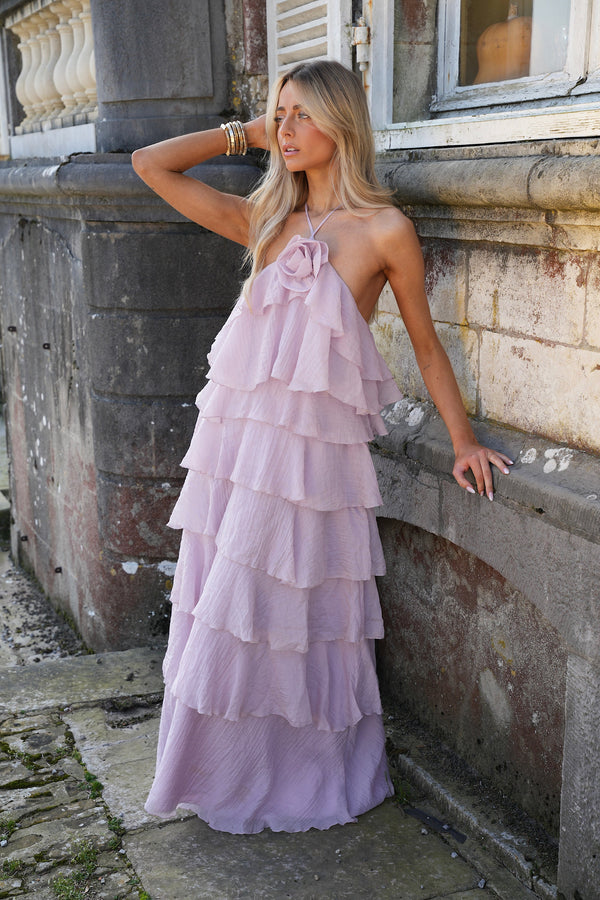 Robe Volantée Ava - Lila