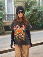 Tee Shirt Amour - Gris