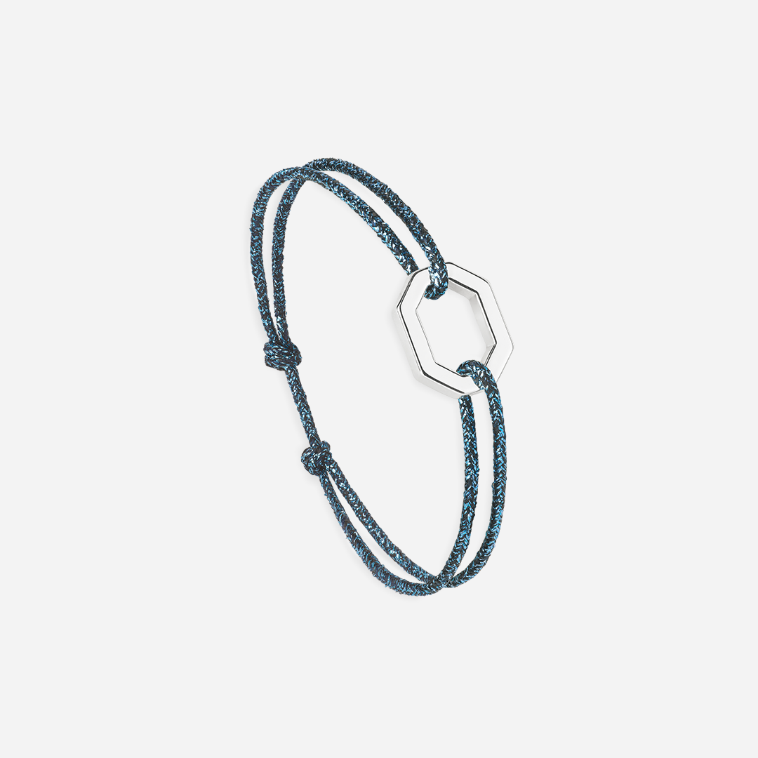 Bracelet Aero - Bleu Marine Pailleté