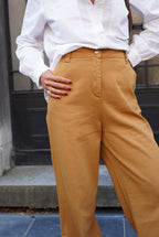 Gaston Wide Camel Pants