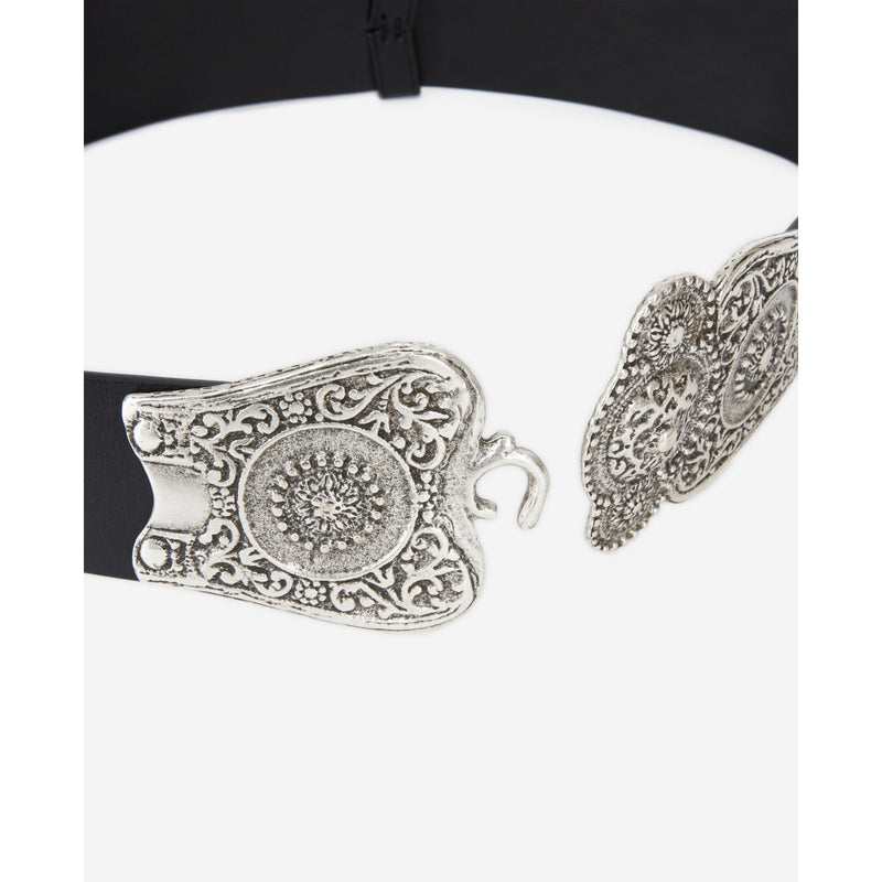 Ceinture En Cuir - Noir - Femme