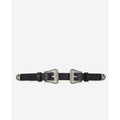 The Kooples - Ceinture En Cuir De Veau - Noir - Femme