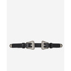 The Kooples - Ceinture En Cuir De Veau - Noir - Femme