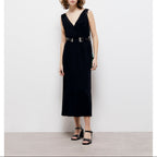 The Kooples - Ceinture En Cuir De Veau - Noir - Femme