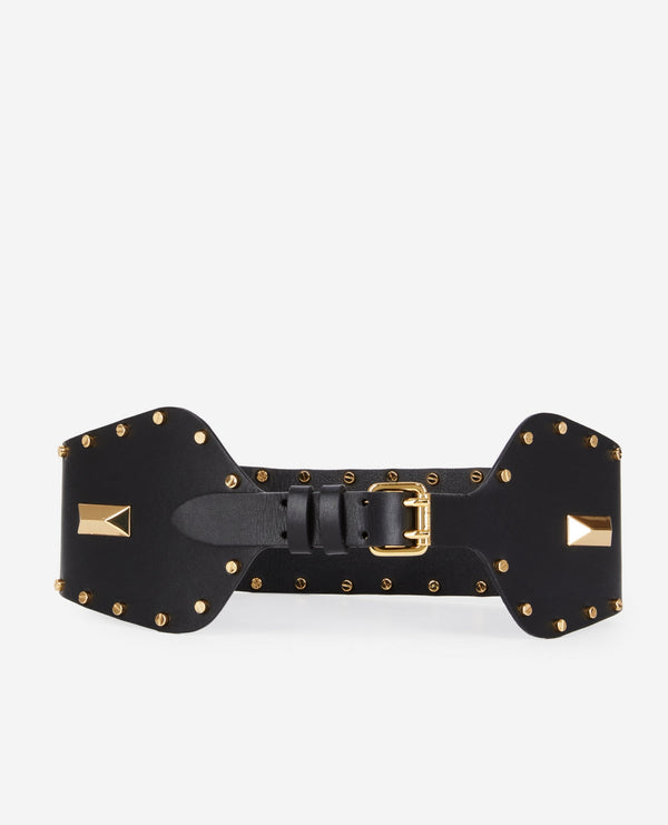 The Kooples – Leather Belt – Black – Women