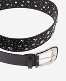 Ceinture En Cuir - Noir - Femme