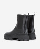 The Kooples - Bottines Chelsea En Cuir Avec Grosse Semelle - Femme