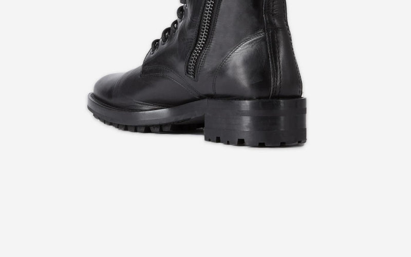 Bottines En Cuir - Noir