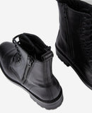 Bottines En Cuir - Noir