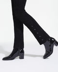 The Kooples - Vinyl Leather Ankle Boots With Inner Zip - Women