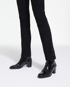The Kooples - Vinyl Leather Ankle Boots With Inner Zip - Women
