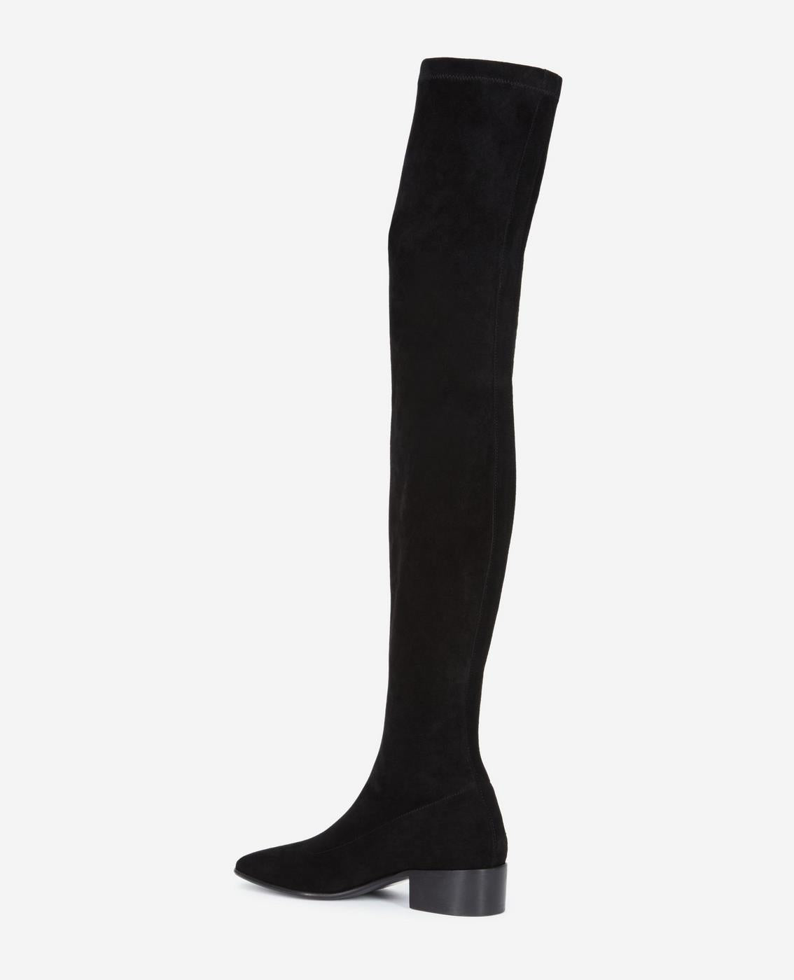The Kooples - Botas Altas De Nubuck - Negro - Mujer