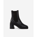 The Kooples - Botines Chelsea De Cuero Con Tacón Alto - Mujer