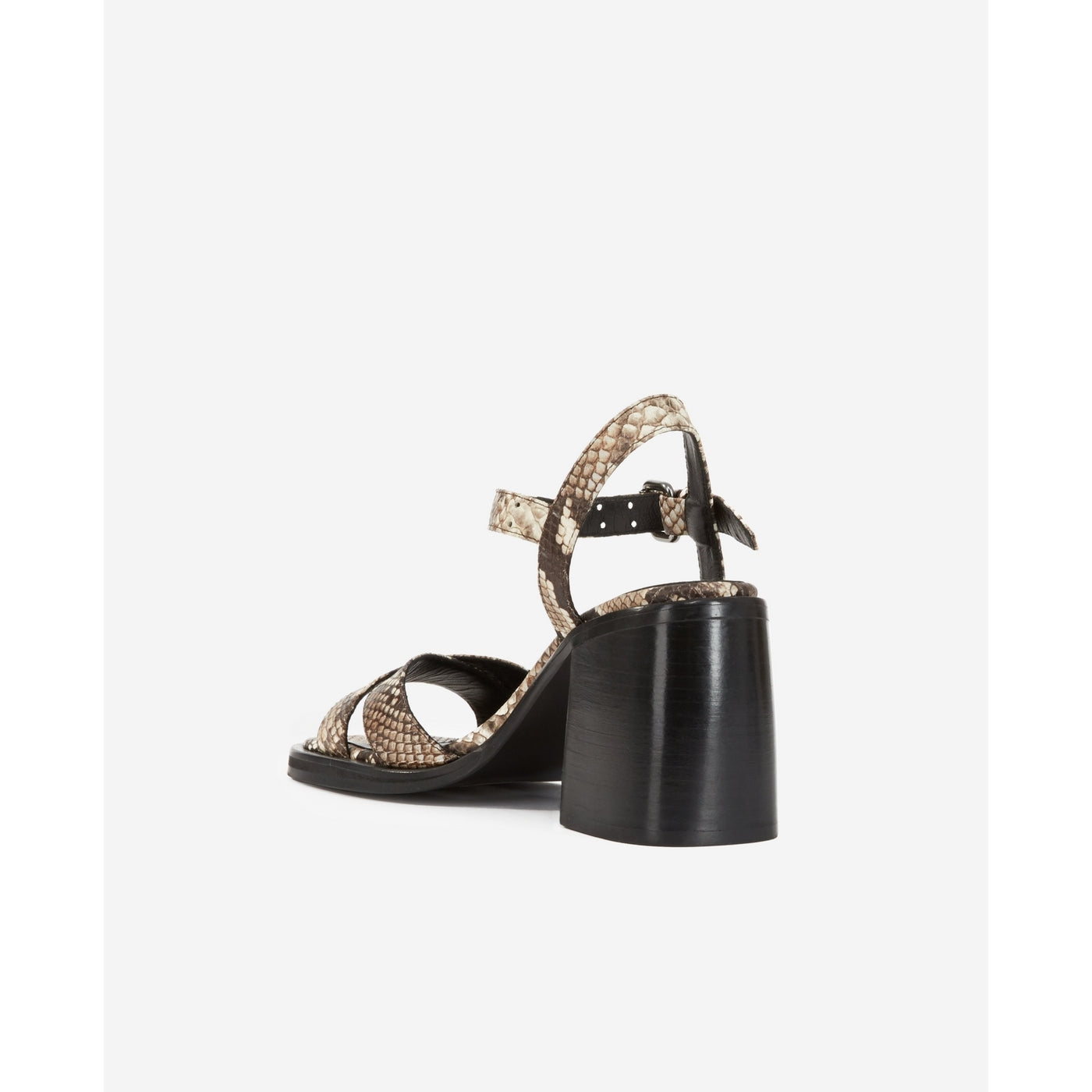 The Kooples - Sandalias de tacón en piel de becerro - Beige - Mujer