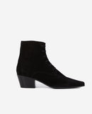 The Kooples - Boots En Cuir À Lacets Noirs - Femme