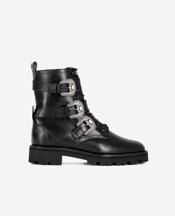 The Kooples - Botas Militares Con Triple Hebilla