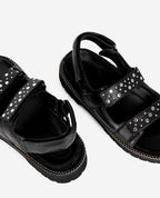 The Kooples - Sandalias Piel Cabra - Negro - Mujer