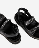 The Kooples - Sandalias Piel Cabra - Negro - Mujer