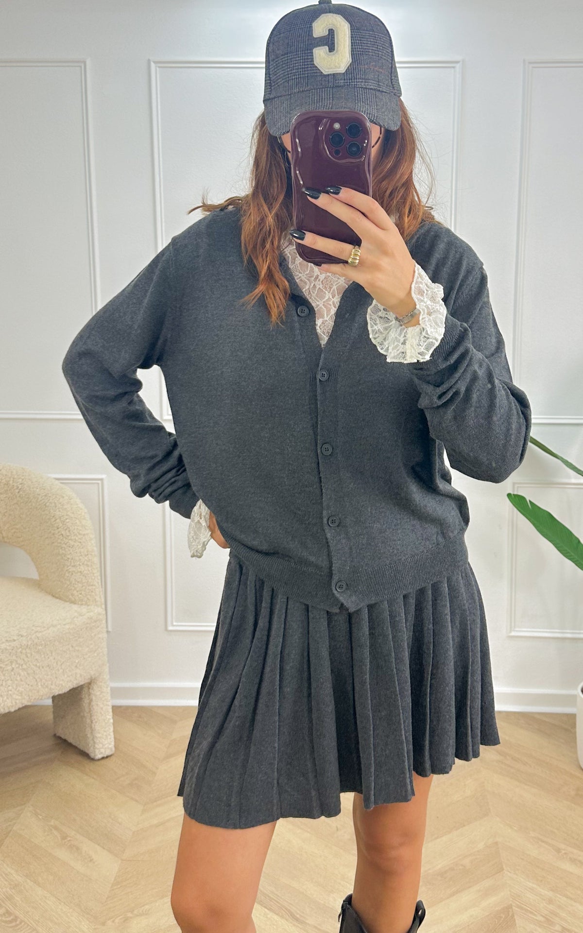 Cardigan Tahlia - Grigio