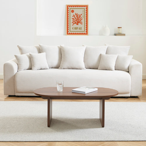Affy - Table Basse - Effet Noyer