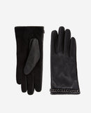 Gants En Cuir De Mouton - Noir - Femme