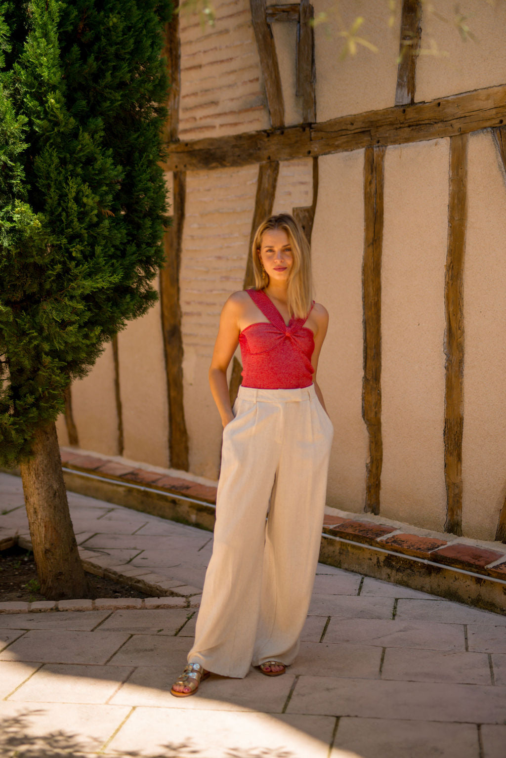Pantalón Darren Beige