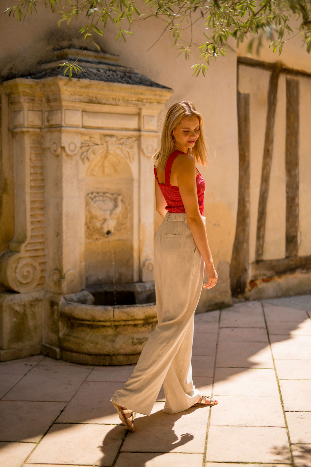 Pantalón Darren Beige