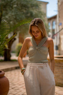 Top Kenza Vert D'Eau