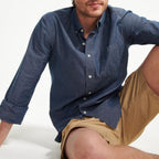 Camisa de manga larga - Chambray - Hombre