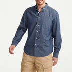 Camisa de manga larga - Chambray - Hombre
